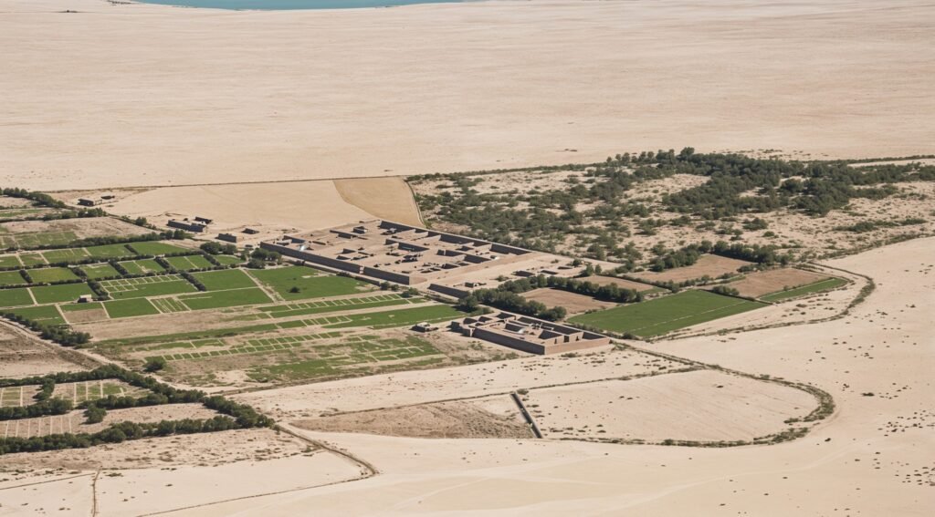 Farming in the Moroccan Sahara