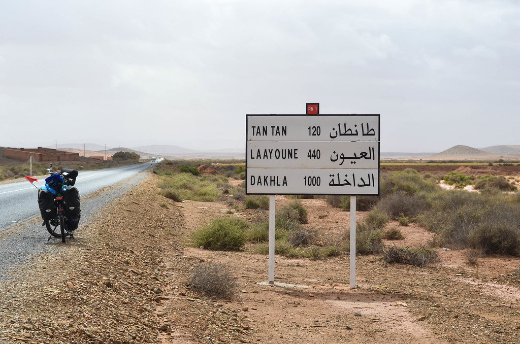 Road to the Moroccan Sahara.