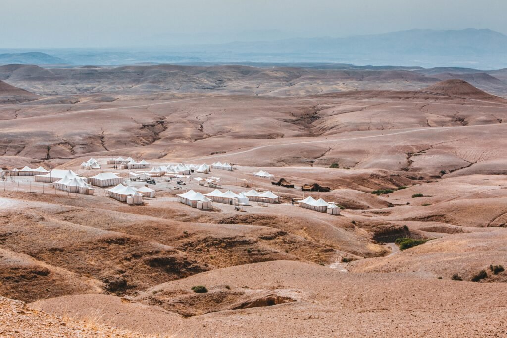 camping in Moroccan Sahara