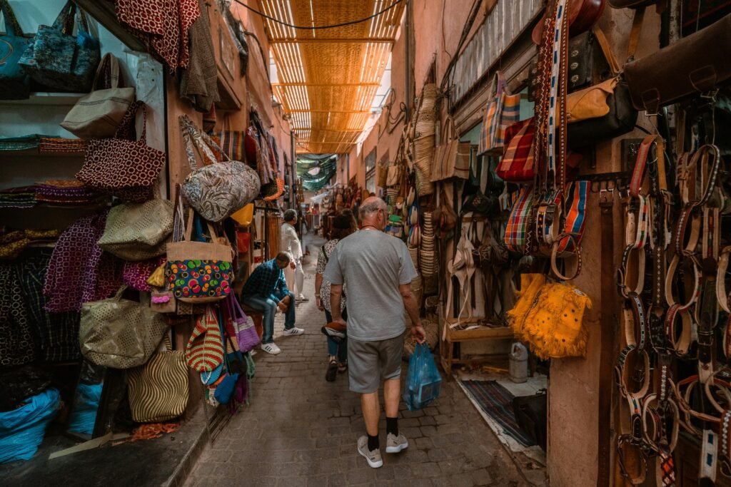 sustainable fashion in a Moroccan local market